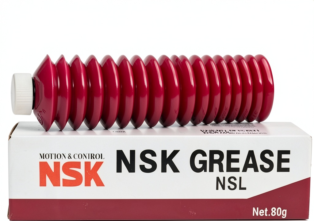 Installing NSK NSL Special Grease for Linear Guide Rail by Seodon on a wooden workbench