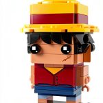 LEGO BrickHeadz Monkey D. Luffy Figure Toy for ONE PIECE Fans-0