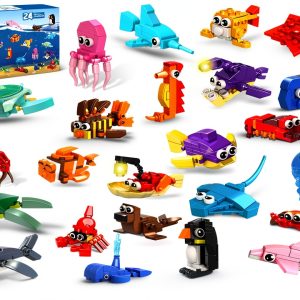 HOGOKIDS Marine Animal Building Toy 24 Pack Mini ABS Blocks for Kids-0