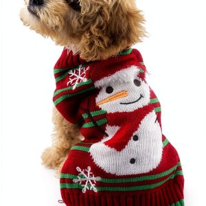 NACOCO Dog Snowman Sweater Acrylic Warm XL Holiday Apparel-0